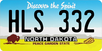 ND license plate HLS332