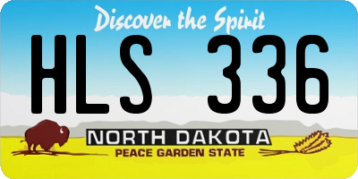 ND license plate HLS336
