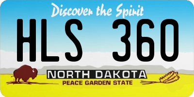 ND license plate HLS360