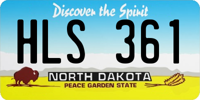 ND license plate HLS361