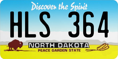 ND license plate HLS364