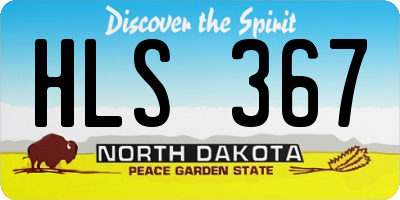 ND license plate HLS367