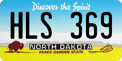 ND license plate HLS369