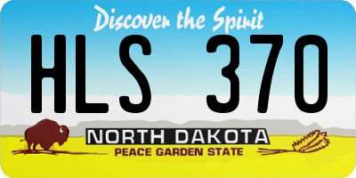 ND license plate HLS370