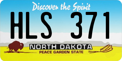 ND license plate HLS371
