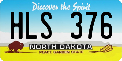 ND license plate HLS376