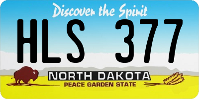 ND license plate HLS377