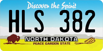 ND license plate HLS382