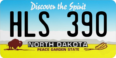 ND license plate HLS390