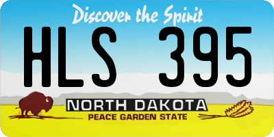 ND license plate HLS395