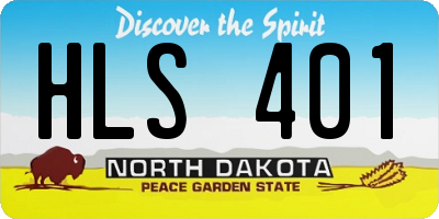ND license plate HLS401