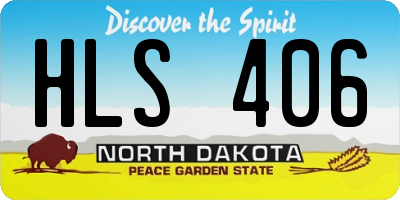 ND license plate HLS406