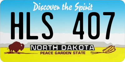 ND license plate HLS407