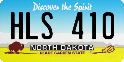 ND license plate HLS410