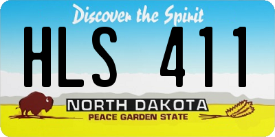 ND license plate HLS411