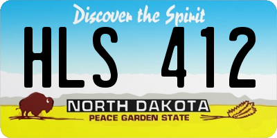 ND license plate HLS412