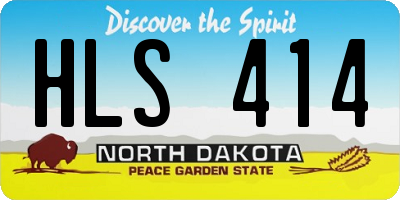 ND license plate HLS414