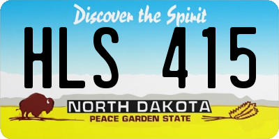 ND license plate HLS415