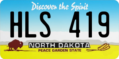 ND license plate HLS419
