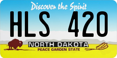 ND license plate HLS420
