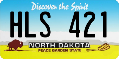 ND license plate HLS421
