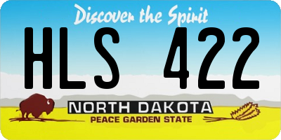 ND license plate HLS422