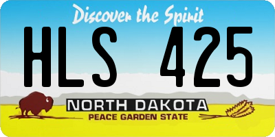 ND license plate HLS425