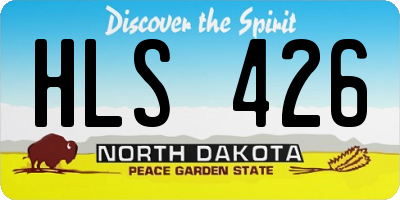 ND license plate HLS426