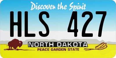ND license plate HLS427