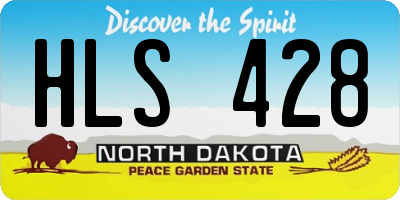 ND license plate HLS428