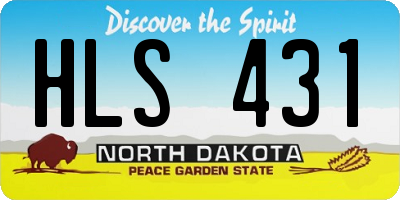 ND license plate HLS431