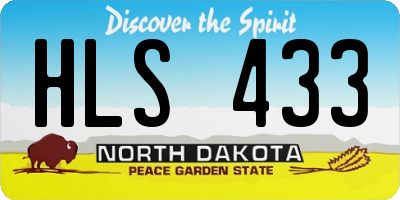 ND license plate HLS433