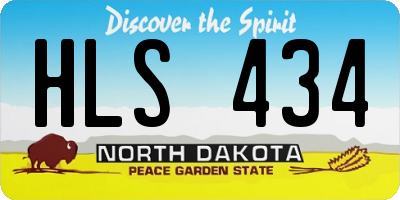 ND license plate HLS434