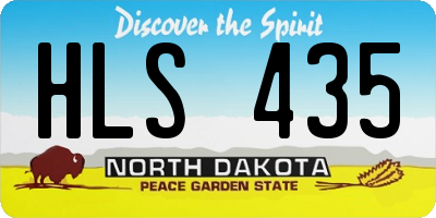 ND license plate HLS435
