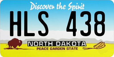 ND license plate HLS438