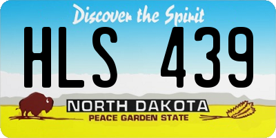 ND license plate HLS439