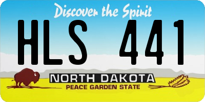 ND license plate HLS441