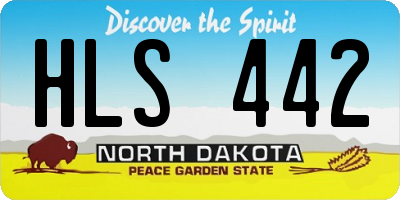 ND license plate HLS442
