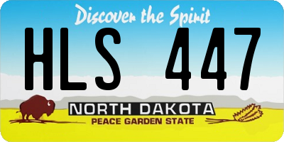 ND license plate HLS447