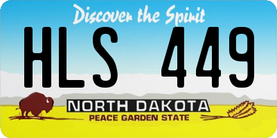 ND license plate HLS449