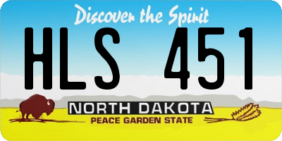 ND license plate HLS451