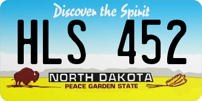 ND license plate HLS452