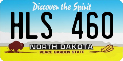 ND license plate HLS460
