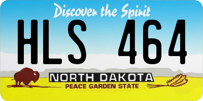 ND license plate HLS464