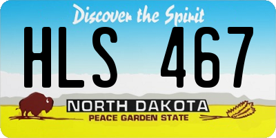 ND license plate HLS467