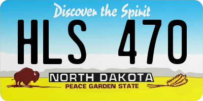 ND license plate HLS470