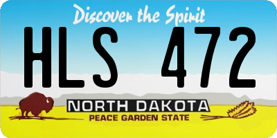 ND license plate HLS472