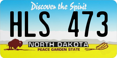 ND license plate HLS473