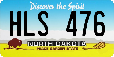 ND license plate HLS476