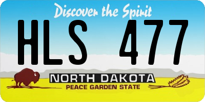 ND license plate HLS477